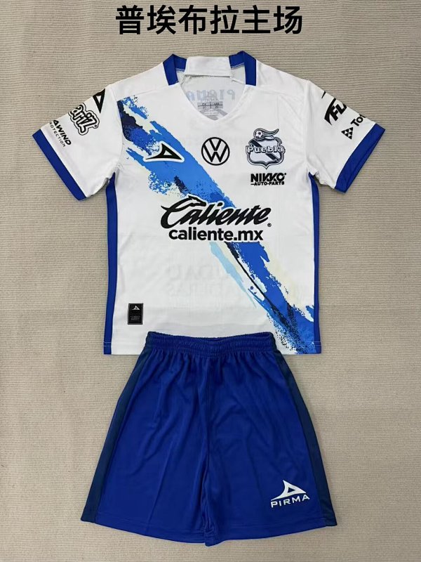 Niño_Adults And Youth Puebla Home Soccer Uniform 25 26-Li